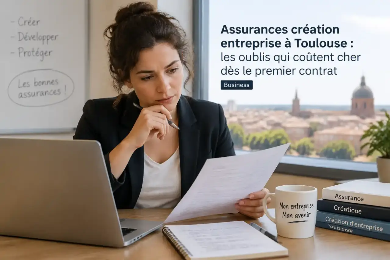 Assurances création entreprise à Toulouse : les oublis qui coûtent cher dès le premier contrat