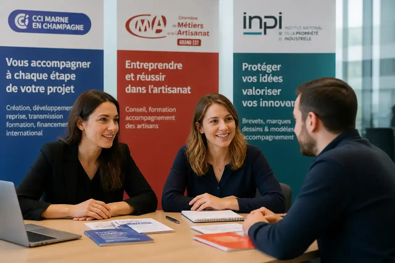Créer son entreprise à Reims : le bon interlocuteur au bon moment (CCI, CMA, INPI)