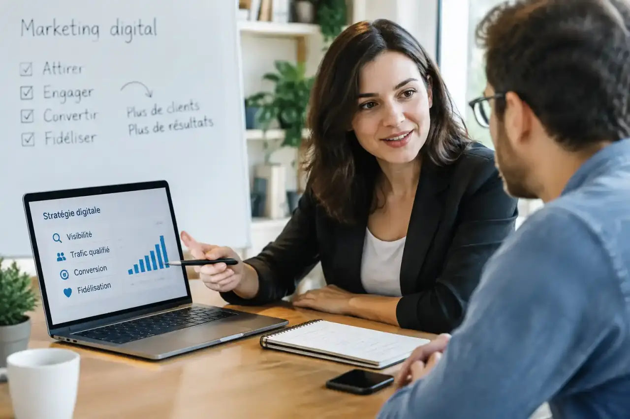 L’accompagnement marketing digital priorise les actions qui font avancer votre activité