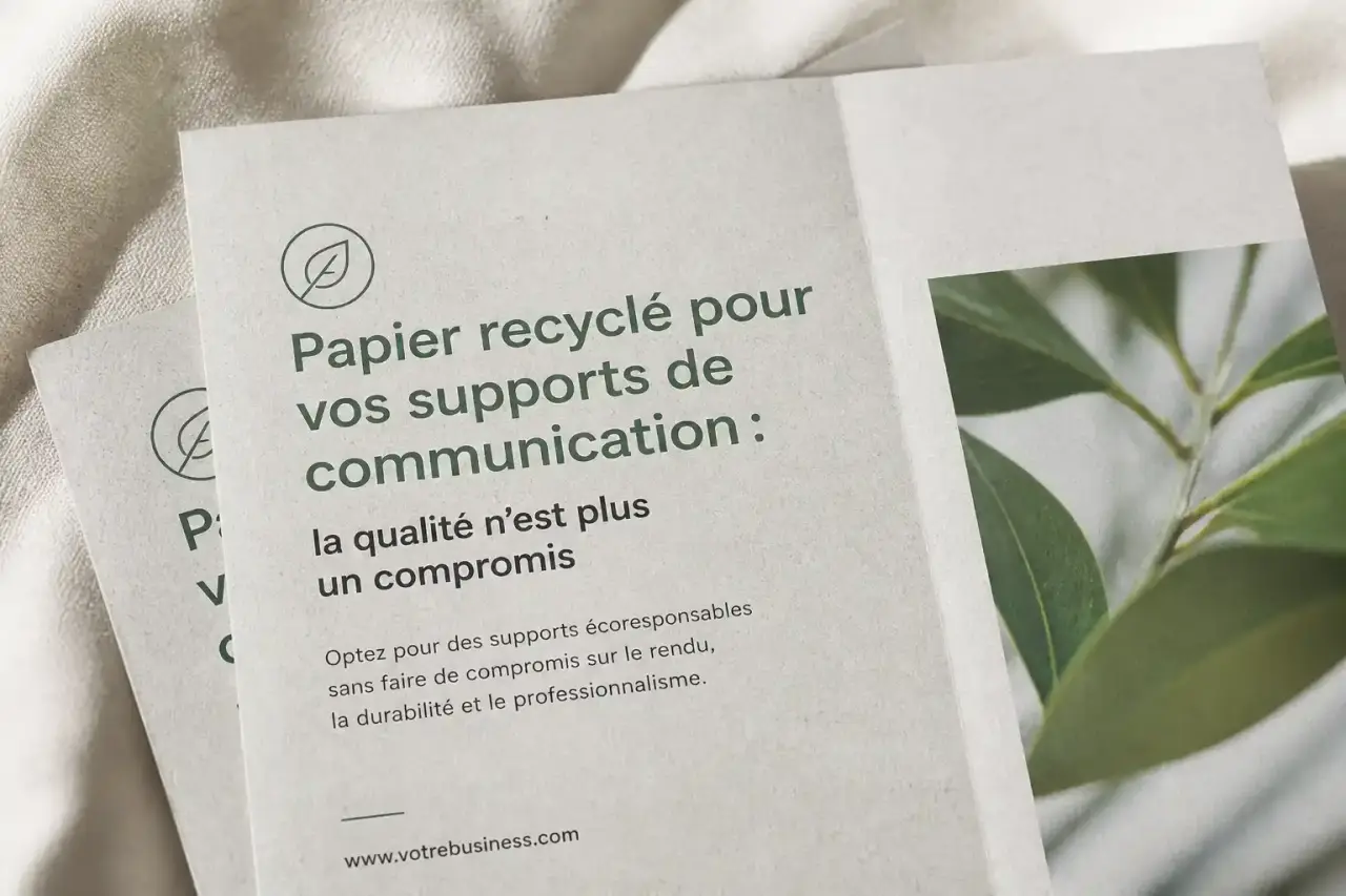 Papier recyclé pour vos supports de communication : la qualité n'est plus un compromis