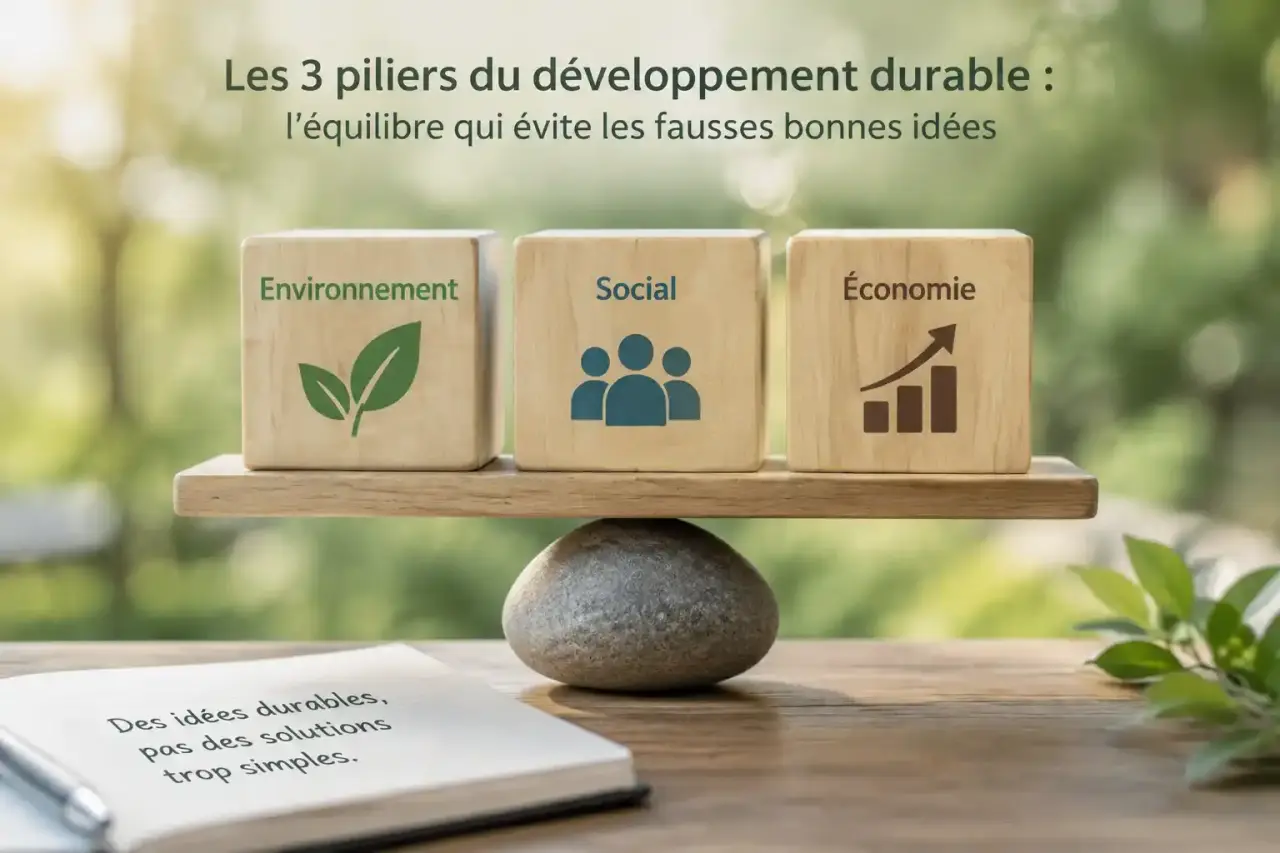 Les 3 piliers du développement durable : l’équilibre qui évite les fausses bonnes idées