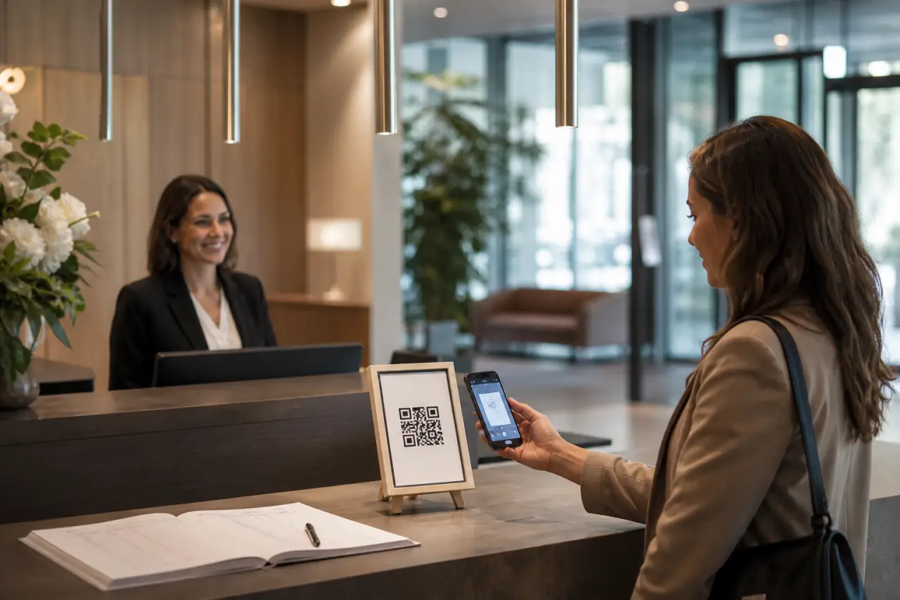 Du registre papier au QR code : mieux gérer les visiteurs en entreprise sans alourdir l’accueil